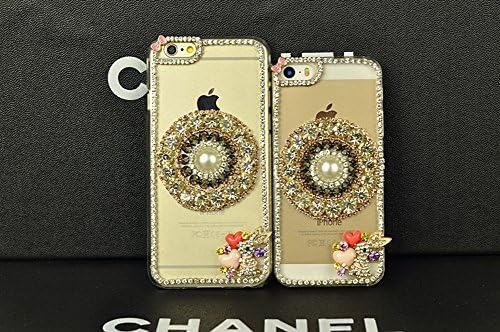 Pearl Diamond Bling Crystal Clear Atecher® Case Cover For for iphone6Plus