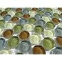 Crystal Glass Polish Penny Round Everglade Blend by GlassTileHome