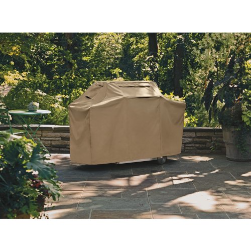 Home Square Firepit Cover – Earth/Bark (70″)