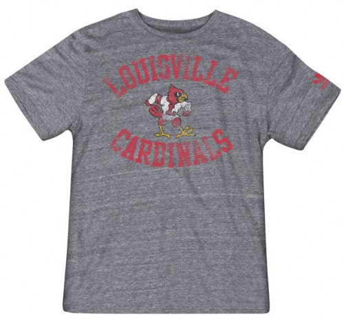 Louisville Cardinals Grey Gym Vintage Tee