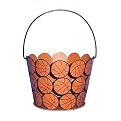 Metal Basketball Cutout Easter Basket