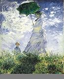 Woman With Parasol by Claude Monet. Art Print Poster FRAME IT.. 24 inches width by 36 inches height. Highest Quality Art Poster Print