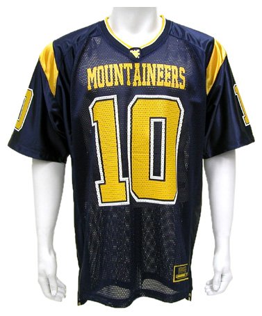 Buy West Virginia Mountaineers Youth Rivalry Printed Football Jersey by Colosseum Athletics