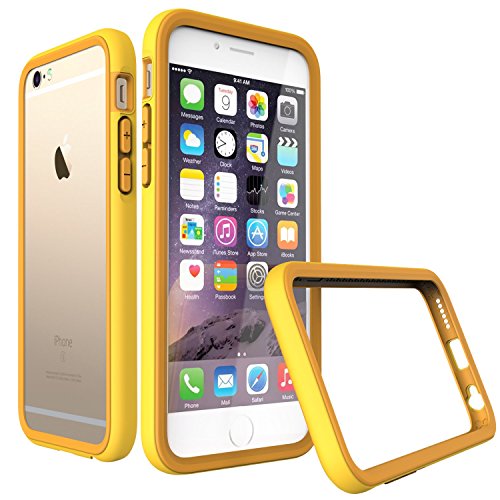 Rhino Shield Crash Guard Slim Impact Bumper for iPhone 6/6s - Yellow (includes Rear Scratch Protection Shield)