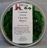 Candied Green Cherry Halves, 8 oz.