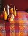 Kitchen & Housewares : Garnier Thiebaut Mille Couleurs 100% Cotton Tablecloth