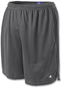 Champion Men's Long Mesh Short With Pockets,Black,Medium