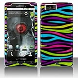 Premium - Motorola mb810/Droid X Rainbow Zebra Cover - Faceplate - Case - S ....