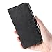 B BELK Motorola Moto Z Play Droid Case, Retro Vintage Leather Wallet Case for Motorola Moto Z Play Droid 2016, Classic Magnetic Snap Folio Flip Card Cover with Stand Function - Black