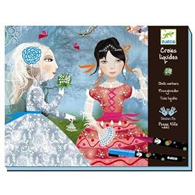 Djeco - Coffret Craie Liquide Dentelles et Rubans