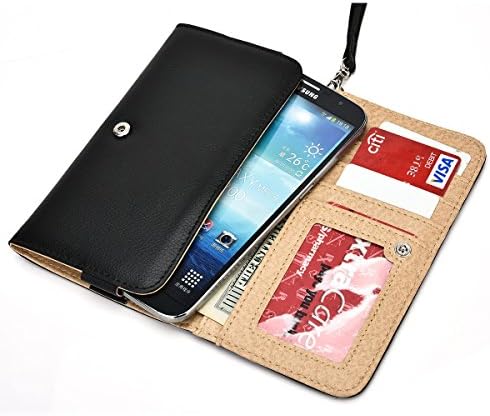 Zte zmax - Multi functional Pu leather phone wallet holder- Wrist strap is included- Universally designed