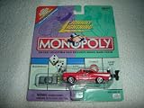 Johnny Lightning - Monopoly - Illinois Avenue - '57 (1957) Chevy Replica (Red) w/Exclusive Bonus Miniature Metal Game Token