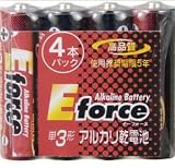 オーム電機 アルカリ単3形乾電池 4本パック LR6G/4Sの画像