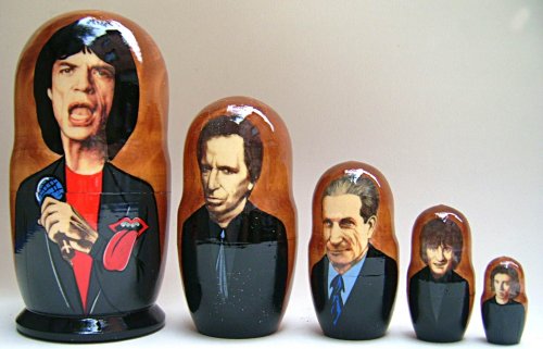 Childrens Toyshop  Toys : Russian Nesting Doll Great American Music Singer Collection 5 Pcs / 7in set #DSCI 52 54
