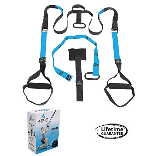 Aero X Home Pro Suspension Trainer Kit - Home Gym Full Body Fitness Workout + Door Anchor Aero X Home Pro Suspension Trainer Kit - Home Gym Full Body Fitness Workout + Door Anchor