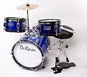 DeRosa by Bridgecraft Child Drum Set *BLUE - DRM 312 - For 3 to 5 yrs