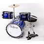 Bridgecraft Blue Child Drum Set with Seat, Sticks & Cymbal -DRM312