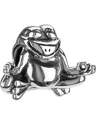 Authentic Chamilia Sterling Silver Charm "Yoga Frog" GB-38