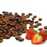 Produkt-Bild: CoffeeCube Aromatisierter Kaffee ERDBEER-SAHNE, ganze Bohne + 2 doppelwandige Espresso Edelstahltassen mit Unterteller von James Premium