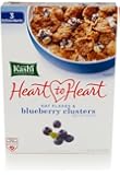 Kashi Heart to Heart, Oat Flakes and Wild Blueberry Clusters Cereal, 13.4 Oz