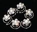 Clear Crystals With Pearl Hair Twist (Pack of 6)