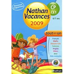 Nathan vacances du CP vers le CE1 Tout en un