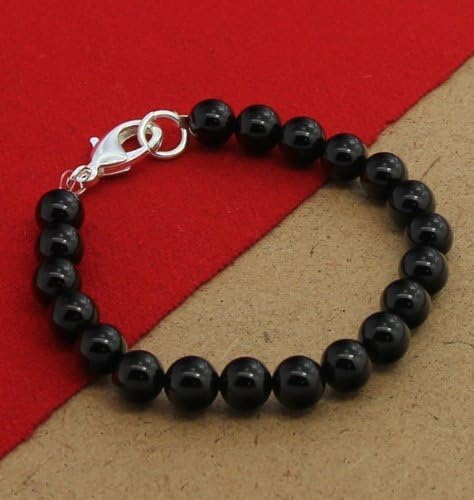 Black bead bracelet Fashion Jewelry design is particularly simple 925Silver + velvet pouch