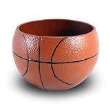 Basketball Ceramic Snack Bowl, Made in the USA, Large 8" Size