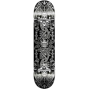 Speed Demons Bandana Complete Skateboard, Black, 7.5-Inch by