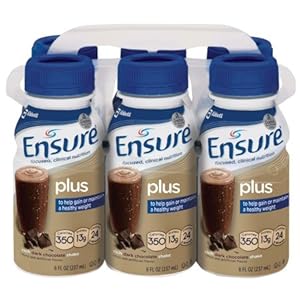 Ensure Plus Rich Dark Chocolate Shake, Six 8-Ounce Bottles (Pack of 4)