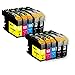 T Surplus Compatible Ink Cartridges Replacement for Brother LC203 LC-203 (4 Black,2 Yellow,2 Magenta,2 Cyan - 10 PK)