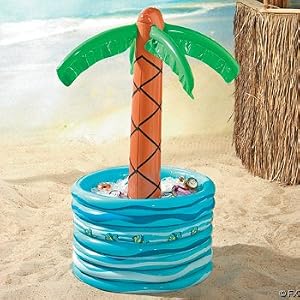 Inflatable Palm Tree Soda Cooler