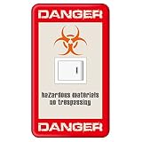 スイッチプレート カバー おもしろ BIOHAZARD 1つ穴