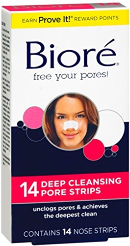 Biore Deep Cleansing Pore Strips, 8 Nose Strips.  (Pack of 2)