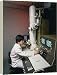 Box Canvas Print Of Scientist Using Stem Microscope From Sci