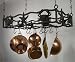 Kitchen & Housewares : Rainsford & Gale 510/110/124 Ocean Life Iron Hanging Potrack Set