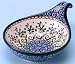 Polish Pottery Single Serving Dish / Spoon Rest 2 1/4" H x 4 3/4" W x 6 3/4" L