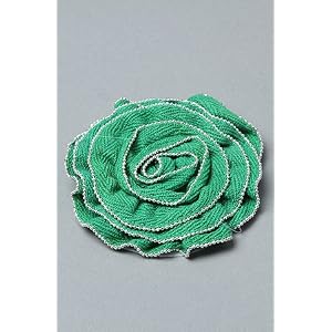 Buy *The Extras The Pearl Lined Rose Pin in Green,Accessories for Women by var goTwisterProductImageStrings = new Object();goTwisterProductImageStrings['prodImageNotAvailTextNoColor'] = 