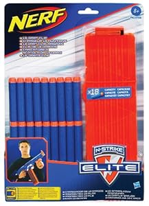 Nerf - A03561480 - Jeu de Plein Air - Nerf Elite - Recharges X18 + Chargeur