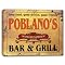 POBLANO'S World Famous Bar & Grill Stretched Canvas Print