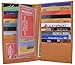 Mens Genuine Leather Deluxe Multi Credit Card Case ID Holder Wallet (Tan)