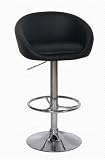 Black Lorenzo Chrome Swivel Kitchen Breakfast Bar Stool