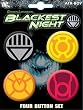 Green Lantern Blackest Night Evil 4 Piece Button Set