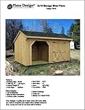 IMAGE OF 8' X 16' Firewood Storage Shed Project Plans -Design #70816