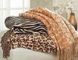 Animal pattern Jacquard Throw made from Bamboo Rayon