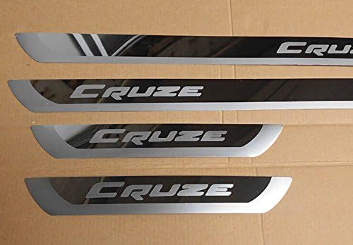Stainless Steel Black Silver Door Sill Scuff Plate for Chevrolet Cruze 2010 2011 2012 2013 2014 2015