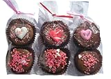 Chocolate Dipped Oreo Cookies decorated with Hearts 2 Pack Assortment for Valentines Day