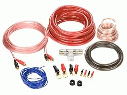 Raptor PKRD3 1500 Watt Installation 4 Gauge Red / Black /RCAs Amplifier Kit