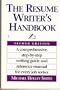 Resume Writer's Handbook