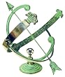 Rome RM1336 Polished Brass 18-Inch Diameter Armillary Sundial